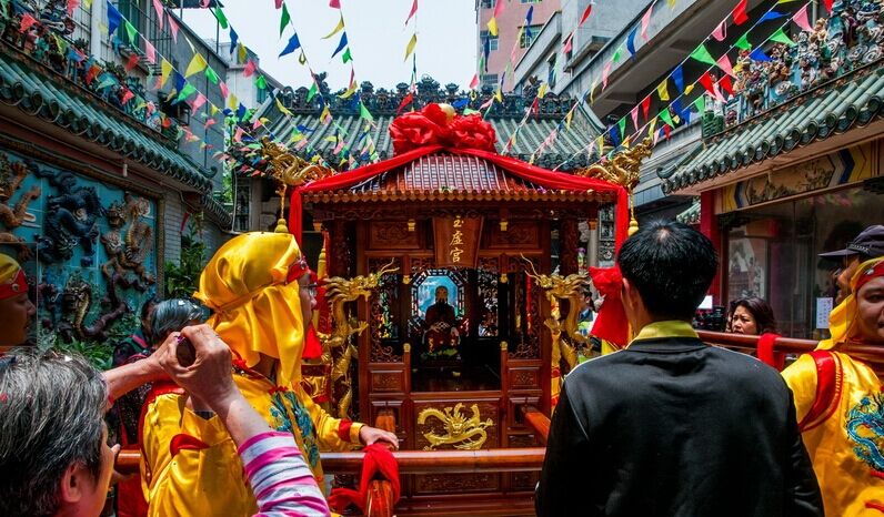 每年的农历三月初三是北帝诞日，汉族民间庆贺活动规模盛大 图片来源：光明网