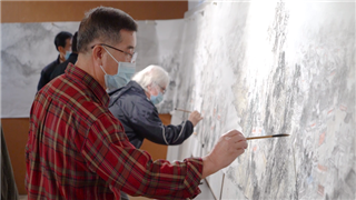 美术长卷致敬佛山防疫工作者