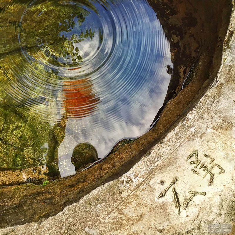 这是云勇人长寿的秘诀之一——天然泉水。村口老井源自清代，百年过后，依然流淌出甘甜可口的泉水。（村口老井 广佛都市网记者谭杰才摄于云勇村）