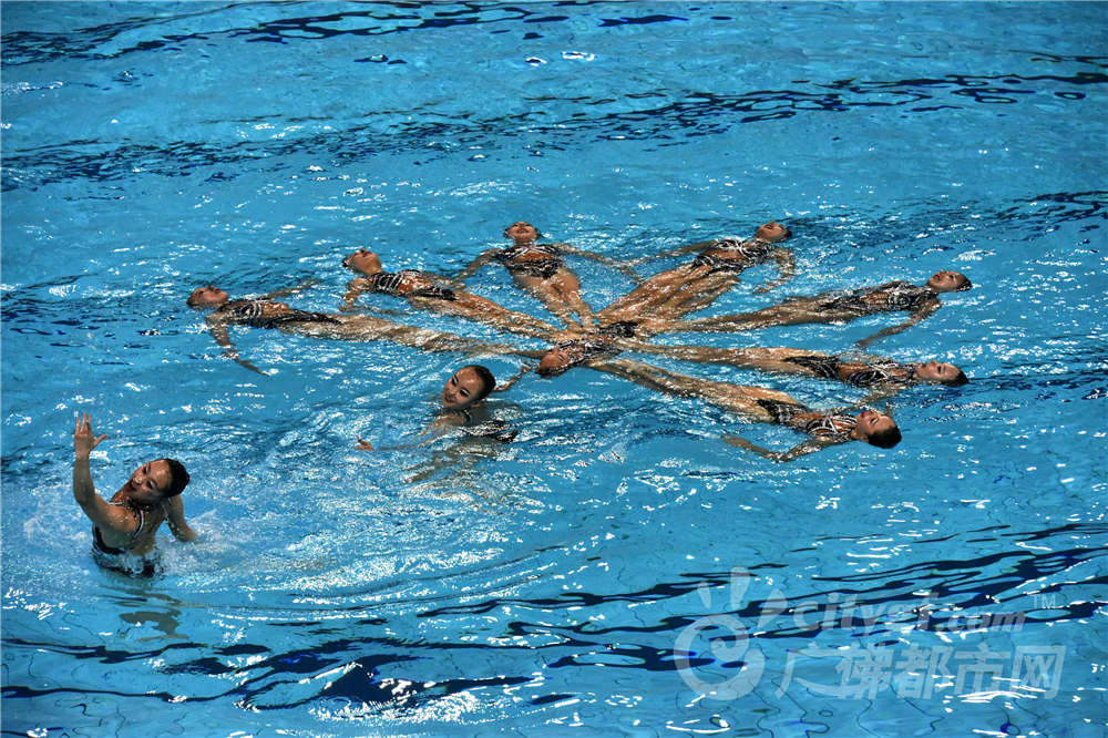 水上芭蕾（摄于世纪莲体育馆）作者：江光华